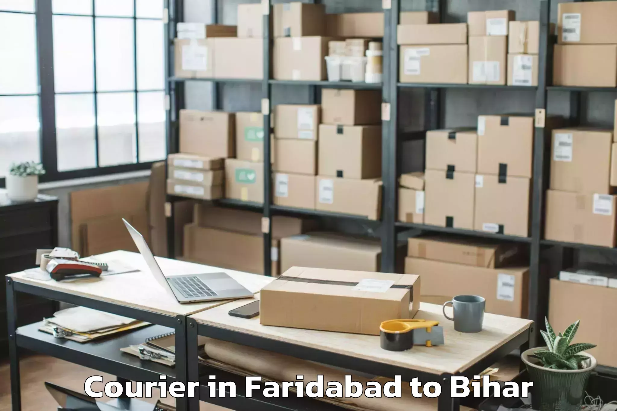 Trusted Faridabad to Kurhani Courier